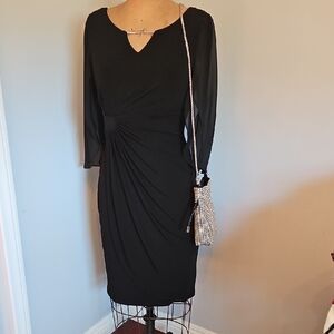 Connected Apparel Elegant Little Black Dress